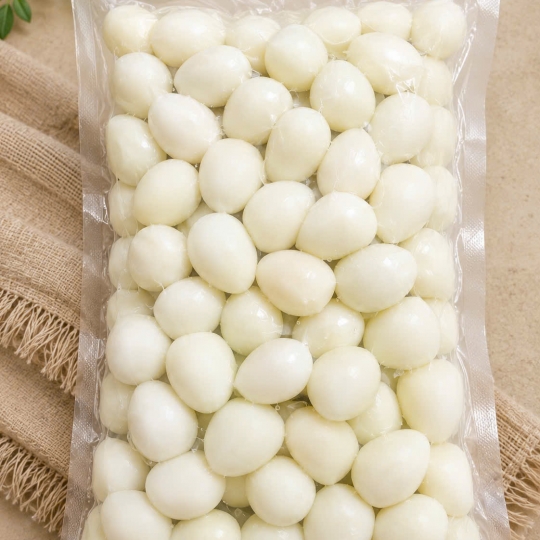 Trứng cút lột vỏ bịch 100 trứng