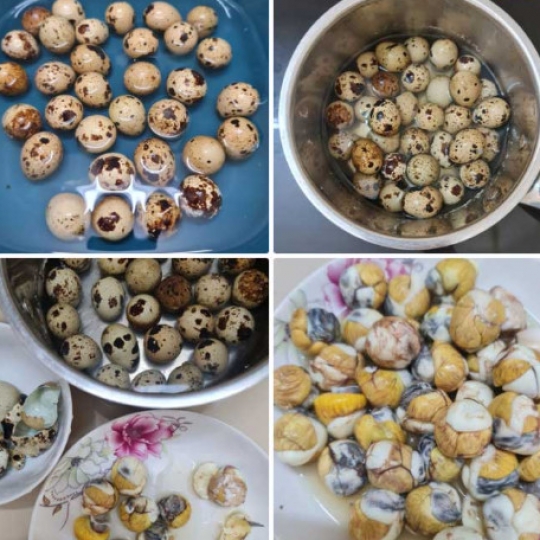 Trứng cút lộn lớn