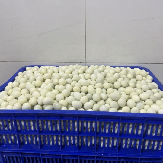 Trứng cút bóc vỏ